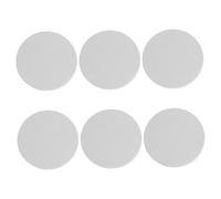 Hemobllo 6 Pièces sous-Verre Rond 4 Pouces en Diatomite, Antidérapant | Blanc Effet Pierre, pour Pot de Fleur et Jardinière, Usage Bureau et Table Basse, Facile à Nettoyer