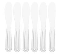 Hemobllo 6 Pièces Spatules Cosmétiques Réutilisables Applicateur de Masque Visage pour Crèmes et Lotions Outil Application Flexible pour Masques à Argile Peaux Variées