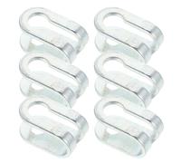 Hemobllo 6 Pièces U Shape Wire Rope Clamp Robust Fitness Equipment Replacement Parts Versatile Metal U Clips for Gym Cable Repair and Secure Attachment