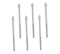 Hemobllo 6 pièces Vis Longues de Montage Tambour Métal Lot de Tiges de Tension Argentées pour Batterie et Percussions Vis Assemblage Professionnelles Faciles à Installer et Compatibles