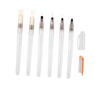 Hemobllo 6 pièces Watercolor Paint Pens Set With Soft Water-injecting Brush Tips Refillable Drawing Pens For Fine Details And Creative Coloring Lightweight And For Art Students