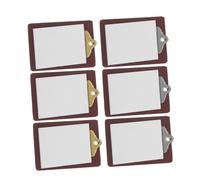 Hemobllo 6 Pièces Whiteboard Clipboards for Dollhouse Study Model Detailed Simulation Small Writing Pads for Functional and Decorative Accessories DIY Toy House