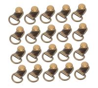 Hemobllo 60 Crochets Métalliques pour Lacets de Bottes Boucles Amovibles en Métal Couleur Cuivre Kit 60 Pièces pour Réparation et Laçage Rapide de Chaussures de Randonnée et Alpinisme