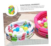 Hemobllo 60 pièces Balles Plastiques Colorées pour Garçon Fille Boules de Jeu Ronde Résistantes pour Piscine à Boules Aire de Jeux et Trampoline Jouets Amusants et Sécurisés