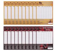 Hemobllo 60 Pièces Cartes de Vin, Guide de Notation Professionnel