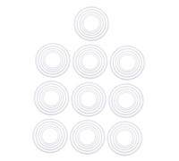 Hemobllo 60 Pièces cercle d'attrape- Matériaux DreamCatcher Décorer créoles en macramé attrape bricolage suspendu bricolage anneaux d' ronds Plastique blanche