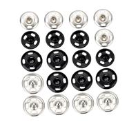 Hemobllo 60 Pièces Clichés en invisible coudre des boutons pression fermoirs pour vêtements attaches de presse pour la couture kit de réparation à pression fermoirs à boutons Noir