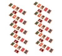 Hemobllo 60 Pièces Miniature Resin Photo Frames Set for DIY Dollhouse Accessories Christmas Ornament Vintage Tiny Picture Frames for Micro Scene Decoration