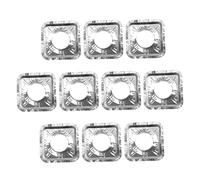 Hemobllo 60Pièces Couvercles de Brûleur Aluminium Résistants Chaleur Protections pour Cuisinière à Revêtements Huile Faciles à Adaptés Plupart