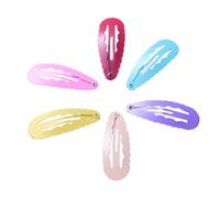 Hemobllo 60pièces Épingles à Cheveux Couleur Acidulée avec Vernis Décoratif pour Fille Garçon Fille Garçon Motif Vague Ellipse