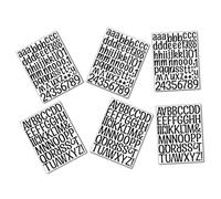 Hemobllo 6feuilles Lettres Autocollants Alphabet pour Tableau Information et Chambre Garçon Fille Stickers Muraux Vinyle