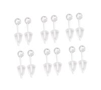 Hemobllo 6paires Boucles Oreilles Rondes Argent Sterling Pour Femmes Et Filles Bijoux Assortis
