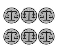 Hemobllo 6pcs Épingles de Balance de Justice en Métal, Style Vintage Élégant pour Avocats, Étudiants en Droit, Cérémonies et Décors de Bureau