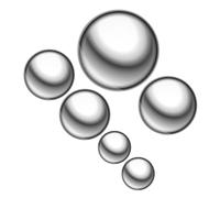 Hemobllo 6pièces Boule INOX Décorative Sphérique Boule De Jardin Réfléchissante Poli Miroir pour Bassin Ou Aménagement Paysager