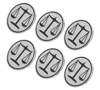 Hemobllo 6pièces Broches Balance Justice Métal pour Costume Homme Épinglettes de Revers Avocat Accessoires de Chemise Veste Juridique