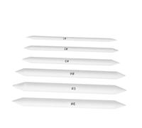 Hemobllo 6pièces Crayons à Dessin Blancs Crayons Craie pour Surligner Outils de Dessin Effaçables Estompe et Stylo Estompeur Fournitures Artistiques pour Débutants