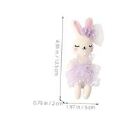 Hemobllo 6pièces Décorations De Lapins Miniatures Accessoires Pour Créations Artisanales Adorables Poupées Lapins Peluche Pour Décor Et