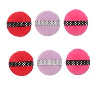 Hemobllo 6pièces Houppette Ronde Pour Maquillage Lot De Applicateurs Lavables Et Réutilisables Pour Fond De Teint Et Fixatrice Convient Au Visage Et Au Corps