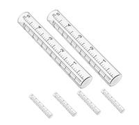 Hemobllo 6pièces Lot de Tubes Verre Transparent pour Pluviomètre Extérieur Remplacement Facile pour Jardin et Pelouse