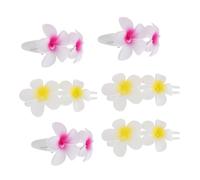 Hemobllo 6pièces Pins à Cheveux Fleuris Forme de Fleur Barrettes pour Filles Motifs Floraux pour Frange Plage Mariages Fêtes