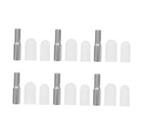 Hemobllo 6pièces Support De Tablette Ajustable Acier Inoxydable pour Étagères Placards Et Vitrines Invisibles pour Étagères Ou Verre