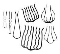 Hemobllo 7 pièces Peignes Métalliques Décoratifs pour Femmes Accessoires Cheveux Antidérapants pour Chignons Outils Coiffure Français Fixation et Style Facile