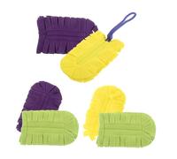 Hemobllo 7 pièces Recharges Plumeau Réutilisables Têtes Lavables pour Nettoyage Sols Fenêtres Ventilateurs Adaptées Nettoyage Sec et Humide