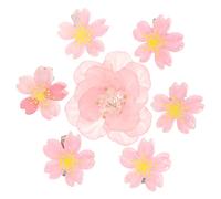 Hemobllo 7 Pinces à Cheveux à Fleurs en Résine, Forme Fleur de Cerisier, pour Maintenir Fermement la Coiffure, Mariage