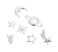 Hemobllo 70 pièces Pendentifs Cosmos Alliage pour Époxy Lune Accessoires DIY Bijoux Polyvalents sans Décoloration Matériaux Créatifs pour Artisanat