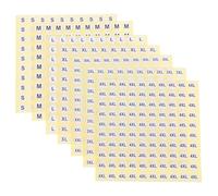 Hemobllo 7000 pièces Étiquettes Vêtements Autocollantes Rondes Imperméables Shirts Jupes Pantalons Étiquettes Adhesives pour Magasins et Marchés de Gros