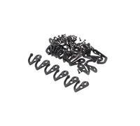 Hemobllo 72PC Crochets à Vêtements Épais Noir avec Vis Lot de Crochets Muraux Robustes pour Manteaux Accessoires et Rangements Polyvalents