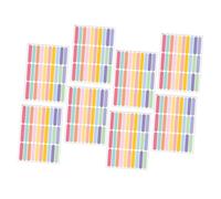 Hemobllo 8 feuilles Autocollants Muraux Décoratifs Colorés Stickers DIY Amovibles PVC pour Chambre Garçon Fille Décoration Murale Arc Ciel pour Salon et Bureau