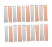 Hemobllo 8 Paires Anode Cuivre Zinc pour Expériences Batterie Fruits Métal Électrode Scientifique Matériel Éducatif Garçon Fille Bricolage Physique Chimie