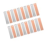 Hemobllo 8 Paires Bandes Cuivre et Zinc pour Électrodes de Batterie Matériaux DIY pour Expériences Scientifiques sur Batterie Aux Fruits pour Électrolyse Zinc Lot Éducatif Pratique