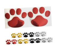 Hemobllo 8 Paires Dautocollants Patte de Chien PVC Décoration Voiture Rayures pour Camions SUV et Stickers de Patte Coloris Rouge