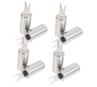 Hemobllo 8 pièces Brochettes Barbecue Acier Inoxydable Fourchettes Cornets Professionnelles Antidérapantes pour Fruits et Snacks Accessoires Portables pour Pique et Camping