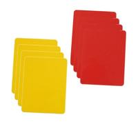 Hemobllo 8 pièces Cartes Arbitre Football PVC Rouge Jaune Résistantes Kit Arbitrage Compact pour Matchs