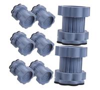 Hemobllo 8 Pièces coussin machine à laver d'amortissement du sèche-linge de rondelle absorbant les chocs Tampon de machine à laveuse annulant bruit Plastique Ciel bleu