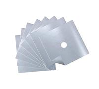 Hemobllo 8 pièces Couvre Brûleur de Cuisinière Réutilisable Lot de Protège Plaque de Cuisson Tapis de Nettoyage Antiadhésif Compatible avec Tous Types de Foyers Facile à Nettoyer Installer