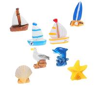 Hemobllo 8 Pièces Décoration de Paysage Nautique de Accessoires de Micro Paysage Méditerranéen pour Décor de Jardin et Intérieur