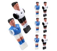 Hemobllo 8 Pièces Figurines de Joueurs de Foot de Rechange, Lot 8, Résine | Noir et Bleu, Noir et Blanc, Pièces de Remplacement pour Table, Usage Maison et Jeux Familiaux