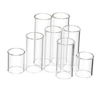 Hemobllo 8 pièces Glass Guitar Slide Rings pour Guitare Acoustique et Électrique Accessoires de Musicien pour Chaleureux et Glisse Fluide