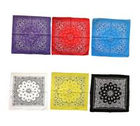 Hemobllo 8 pièces Lot de Bandanas Hiphop Coton pour Danse et Plein Air Foulard Multifonctionnel Unisexe Motif et Confort Respirant Accessoire Style Hiphop Couleur Couleur Aléatoire