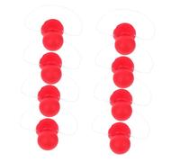 Hemobllo 8 pièces Lot de Nez de Clown Rouge Léger pour Déguisement Halloween Accessoires de Costume Réalistes pour Fêtes Famille et Jeux de Rôle