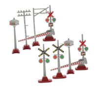 Hemobllo 8 pièces Miniatures de Feux de Signalisation Modèle de Train pour Table de Sable DIY Accessoires Micro Paysage Ferroviaire Jeux Familiaux