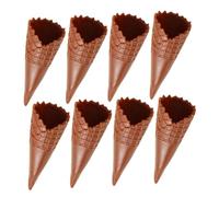 Hemobllo 8 pièces Modèles Mini Cornets Glacés Artificiels PVC pour Décoration DIY Coques Téléphones et Décors Créatifs