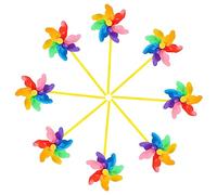 Hemobllo 8 Pièces Moulin à Vent Décoratif De Jardin Ornements De Jardin Extérieur Décors De Scène Girouettes De Lot de Moulins à Vent Colorés