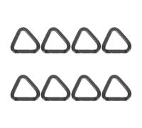 Hemobllo 8 Pièces Mousqueton de Sécurité à Anneau Triangle | Usage Extérieur et Randonnée, Format Portable Multifonction, Supporte de Lourdes Charges, Lot de Set