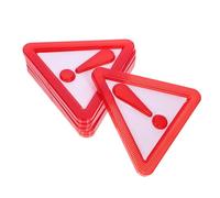 Hemobllo 8 pièces Panneaux Triangulaires Adhésifs pour Véhicules Panneaux de Signalisation Réfléchissants pour Camions Tracteurs et Remorques Sécurité Routière Haute Visibilité
