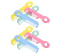 Hemobllo 8 pièces Peigne Garçon Fille Plastique Sûr avec Poils Arrondis pour Chevelu Sensible Brosse Démêlante Compacte Né Garçon Fille Facile à Utiliser et Portable